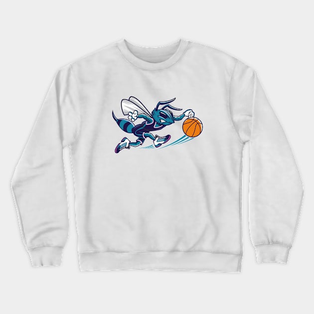 Hornet Basketball Player Crewneck Sweatshirt by michony